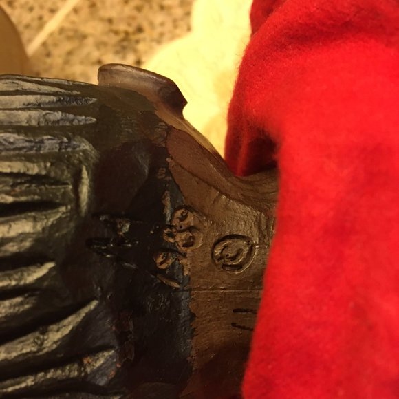 RARE-REPROD, Numbered Maynard Arnett Black/AFRICAN Wood Resin Doll #11/250 - Picture 5 of 13